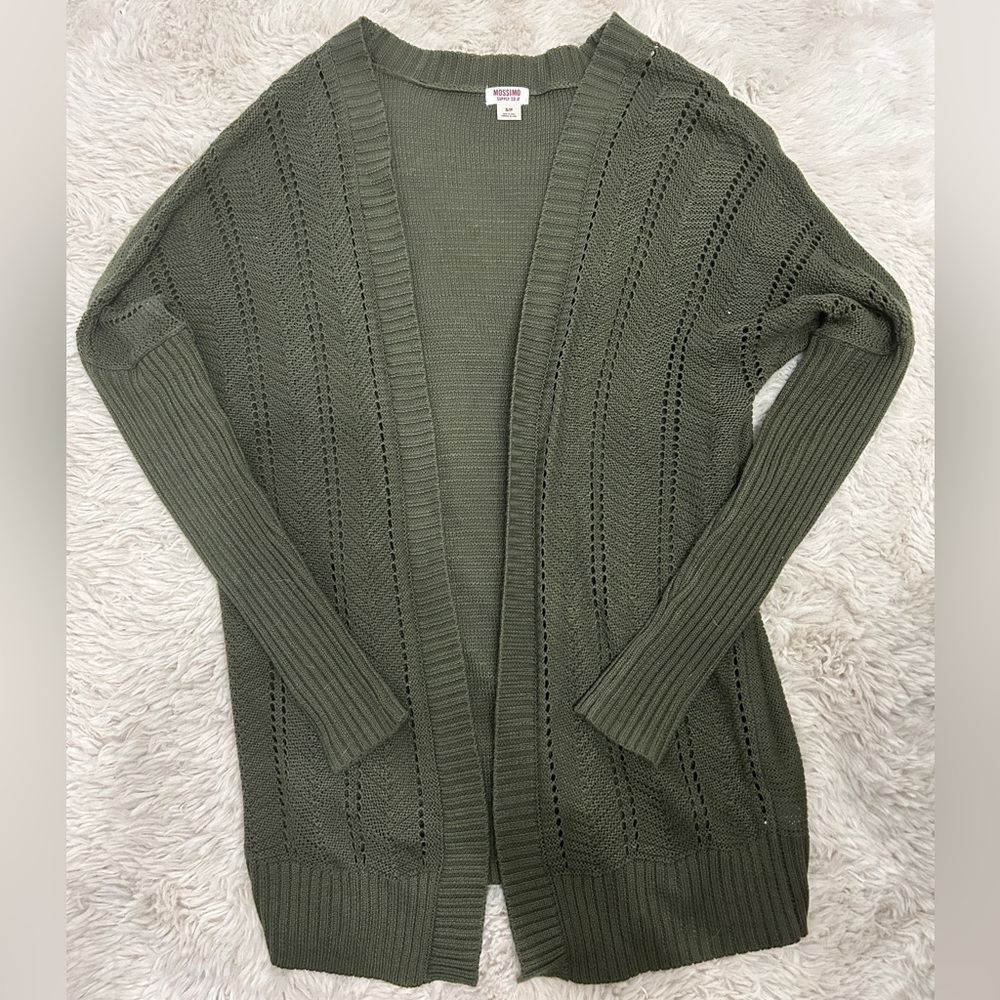 Massimo Supply Co. forest green sweater